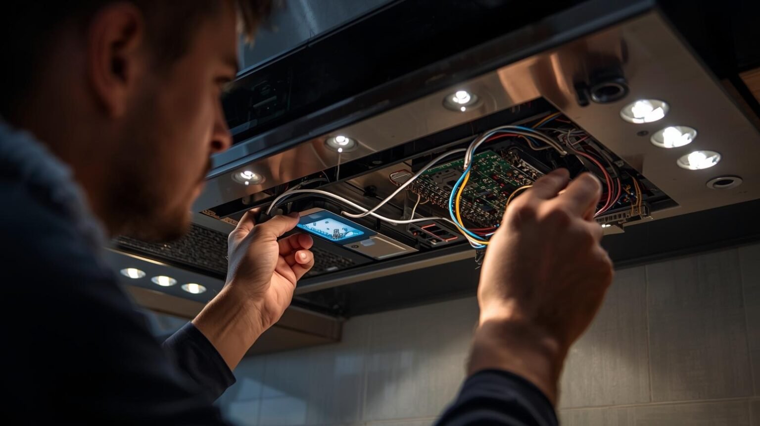 Chimney not turning on and touch panel dead repair service