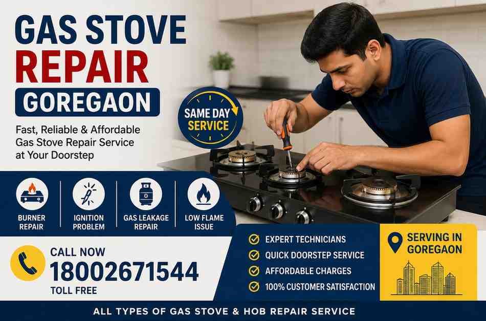 Trusted Gas Stove Repair Technician Process in Goregaon