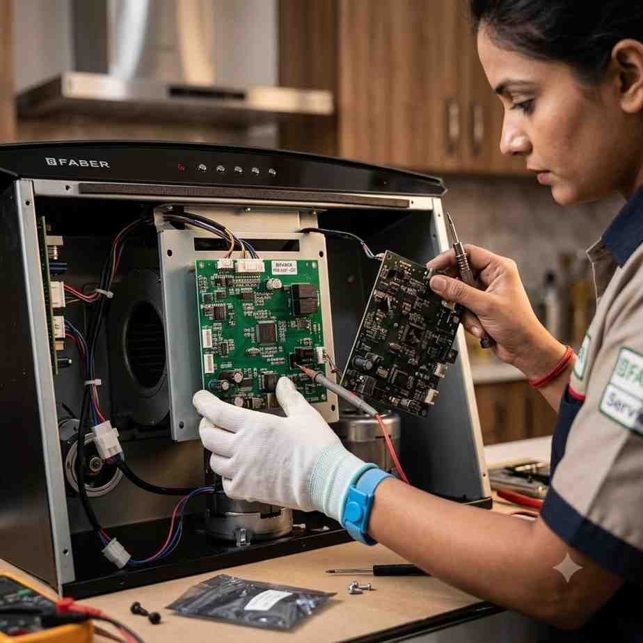 Faber chimney PCB and touch panel repair cost