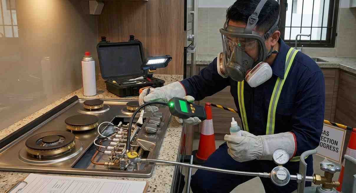 Faber hob gas leak service in Vile Parle