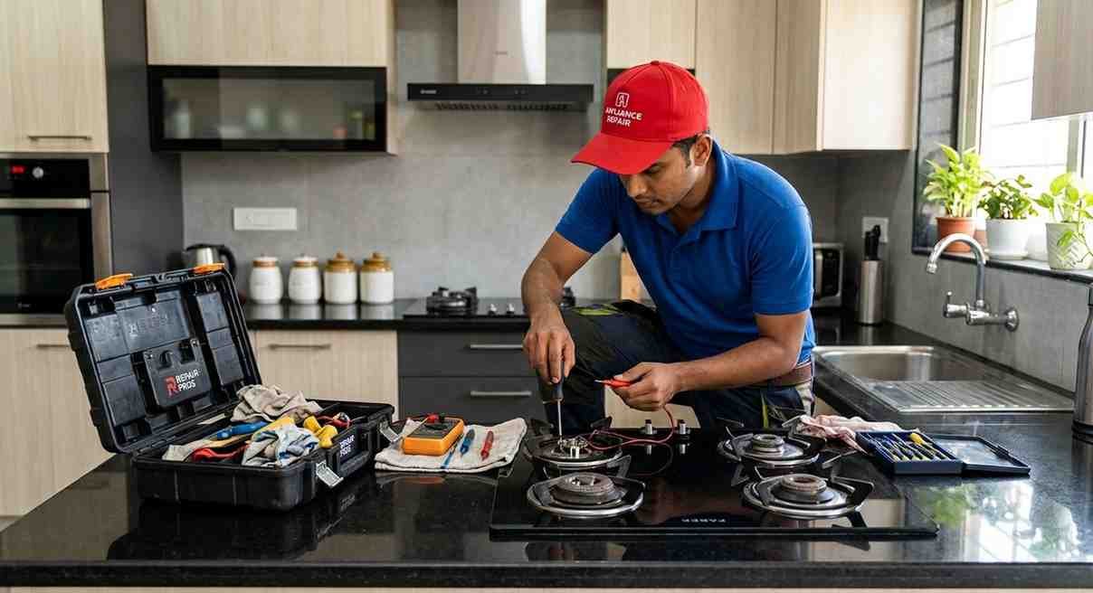 Faber hob repair service technician in Bangalore