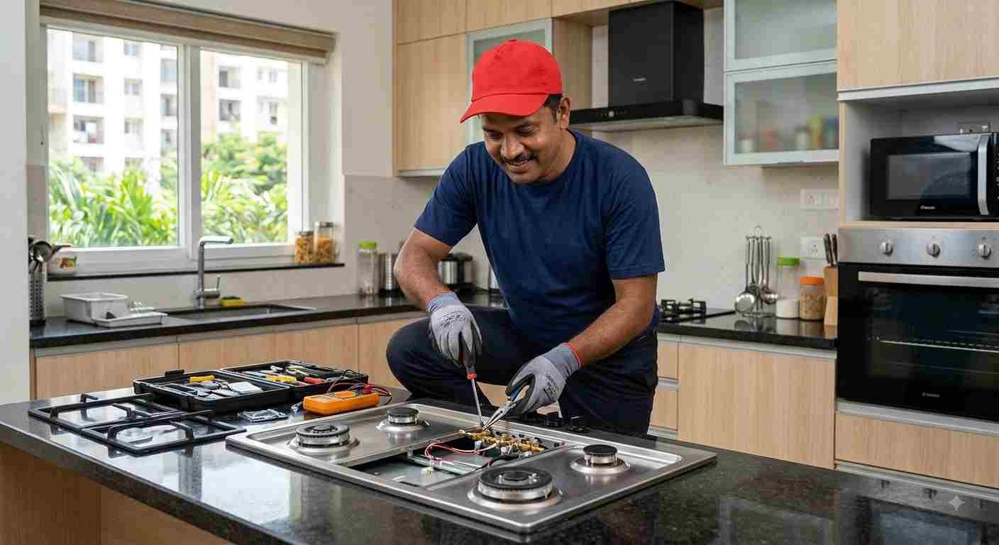 Faber hob glass-top and spare parts replacement Bangalore